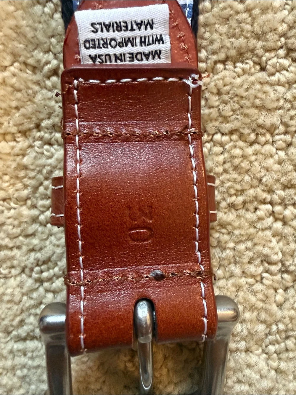 Peter Millar Mississippi State Black Needlepoint Belt size 30